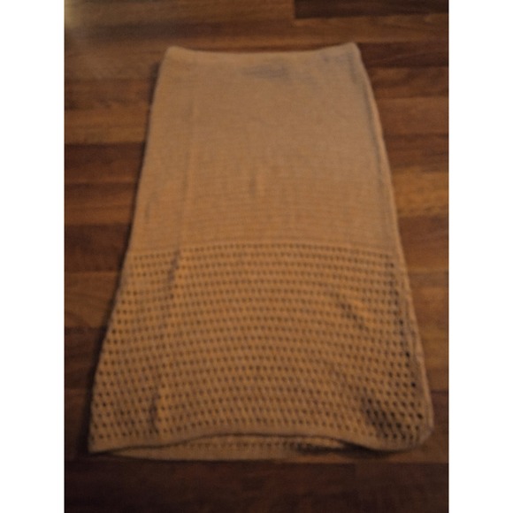 Nine West XL Tan Crochet Maxi Skirt - Picture 7 of 7